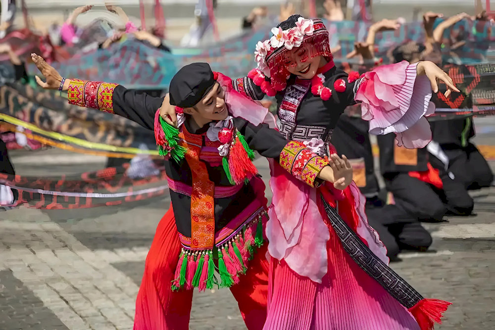 The Love Market is held right outside the church, featuring a variety of lively activities